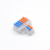 Blocs de jonction de câbles LED multicolores KV426 M3 2 entrées 6 sorties avec vis de fixation et câbles transparents