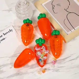 Creatieve Nieuwe Kindercartoon Europa-Stijl Pasen Mini Snoep Plastic Doos Wortel Paasdecoratie Ornamenten