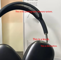 Casque audio sans fil supra-auriculaire AirMax de haute qualité avec annulation active du bruit (ANC), audio spatial et matériau métallique Yuehu