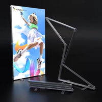 HAWK Agent Wanted 10s Assembly Collapsible Advertising Fabric Led Lightbox Frameless Pop up Foldable Fabric Seg Light Box Stand