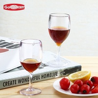 Verres à vin modernes, durables et écologiques en plastique PC transparent, capacité 120 ml, pour usage en restaurant, mariage, fête, marque Goodman