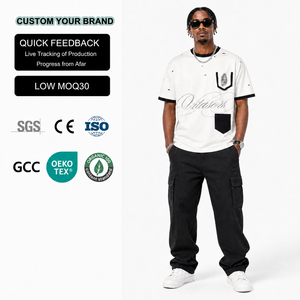 Camiseta de Algodón 100% para Hombre al por Mayor, Oversize con Hombros Caídos, Diseño Personalizado, Ecológica, Transpirable, Estilo Urbano, Venta al por Mayor - Product Image 1