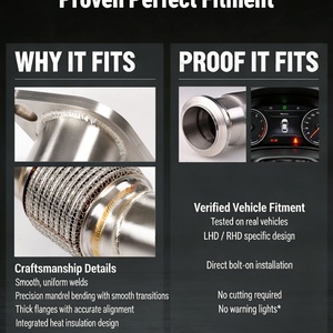 Tuyau d'échappement pour MERCEDES AMG S63 M177 W222 4.0L 2019+ - Product Image 6