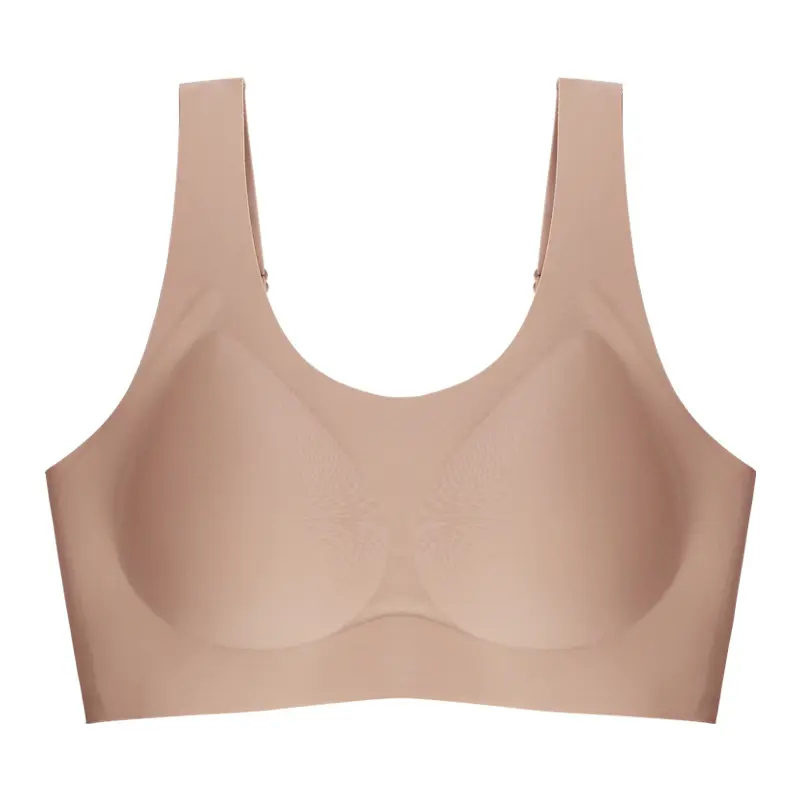 Grande coupe U dos Sexy dos sans taille sous-vêtements femmes aucune Trace sans armature Invisible grand dos nu soutien-gorge confortable