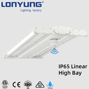 Luminaire LED linéaire haute baie personnalisé avec garantie de 10 ans, certifié ETL, réglable, IP65 IK10, anti-poussière, pour atelier industriel, garage - Product Image 1