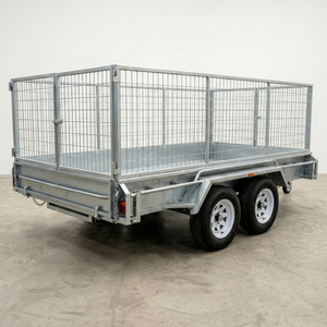 Remorque benne basculante neuve galvanisée à chaud pour usage agricole, petite remorque utilitaire avec échelle, capacité 2001-3000 kg - Product Image 1