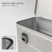 Boîte de rangement multi-usages en aluminium, sac à outils spécial, tailles personnalisables (S/M/L), finition couleur originale, jardinage, atelier