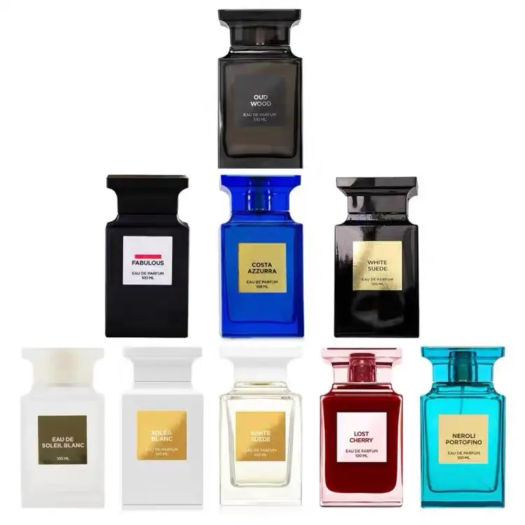 TFord-Perfume de madera de melocotón amarga para hombre y mujer, fragancia de larga duración, espray de Perfume de larga duración, 100ml, OEM, 25 tipos