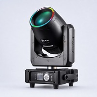 Projecteur Beam Moving Head 450W 7R RGBW à Effet Annulaire Mini DMX512 TOPGMMN230W pour Éclairage Scénique DJ, Discothèque, Concert, Fête, Club, Mariage, Événement