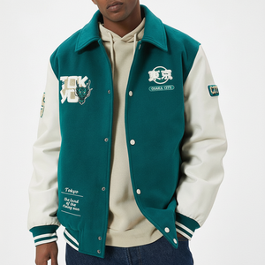 Nueva llegada colección de invierno de moda chaqueta de bombardero de lona para hombre transpirable a prueba de viento calle al aire libre escuela Universidad - Product Image 1