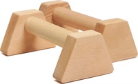 Barres de musculation durables en bois de hêtre pour exercices de calisthénie à domicile – Parallettes et barres de poussée en bois