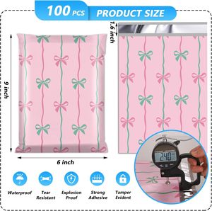 Bolsas de Envío Huamaohengchun de 6x9 Pulgadas, Impermeables y Resistentes a Desgarros para Ropa, Lindas Bolsas de Correo con Autosellado, para Pequeñas Empresas - Product Image 2