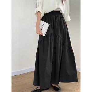 Elegant Olive <strong>Green</strong> Tiered Maxi <strong>Skirt</strong> 100% Cotton Elastic Waist A-Line <strong>Long</strong> <strong>Skirt</strong> for Summer Resort Vacation - Product Image 2