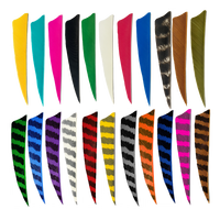 4 InchTurkey Feather Fletching Flèches en bois Flèches de tir à l'arc avec points de champ pour la pratique du tir à l'arc classique