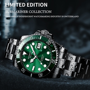 Relojes de Buceo Mecánicos de Acero Inoxidable Clásicos Miyota con Logotipo Personalizado OEM, Reloj de Negocios Automático de Lujo para Hombre con Bisel de Cerámica - Product Image 5