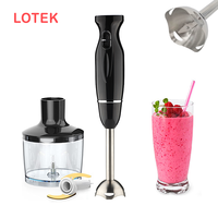 Mixeur à main électrique - Portable, faible bruit, vitesse variable (2 vitesses), machine à smoothies automatique