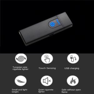 Nuevo Encendedor Electrónico Recargable USB 2024, Resistente al Agua y al Viento, Pequeño, para Regalos - Product Image 3