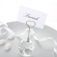 Cadeau de mariage, porte-cartes en cristal, cœur, diamant, porte-cartes pour cartes numériques, porte-mémo