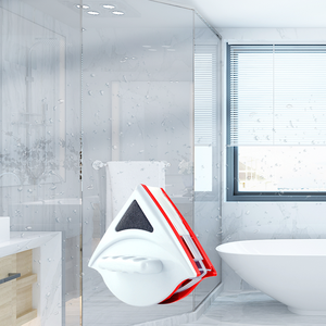 Rondelle de verre de luxe Double côtés 15*15*5cm Redblue nettoyage en profondeur fenêtre <span class=keywords><strong>raclette</strong></span> brosse caractéristique magnétique Restaurant douche caoutchouc - Product Image 2