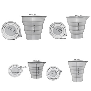 Outils époxy bricolage tasse de mélange en <span class=keywords><strong>silicone</strong></span> pliable tasse de distribution tasse de mesure en <span class=keywords><strong>silicone</strong></span> résine artisanat production de bijoux - Product Image 6