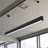 Luz colgante LED Ce Rohs para oficina en casa Luz de comedor de forma larga con 3 años de garantía Tamaños medios