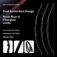 Ensemble d'arc recurve Moon-Running avec flèches en fibre, plusieurs couleurs, options de force de tir de 20 à 40 lbs, inclut un cible en papier et un protège-arc