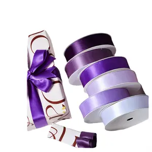 Yao Ming Gurtband 1,9 cm lila hellviolett hochwertige doppelseitige glatte Band DIY Verpackung Back kuchen