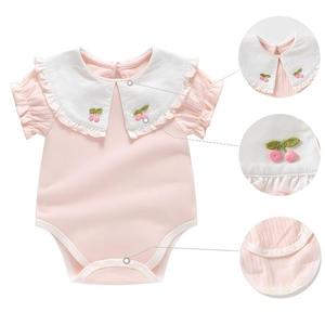 Abbigliamento Unisex per <span class=keywords><strong>Neonati</strong></span> in Maglia, Tuta Casual con Colletto a Bambola, Chiusura con Bottoni, Design Personalizzabili - Product Image 2