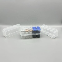 Boîte de stockage stérile pour vaccins, 10 ml, 10 compartiments, en plastique, pour petits flacons de peptides/vaccins