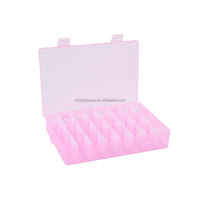 Plastique Transparent PP bacs en plastique transparent organisateur boîte de rangement pour perles boucles d'oreilles à clipser bijoux perles fermoirs