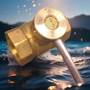 Válvulas de Calefacción de Latón de Envío Rápido, Válvula de Bloqueo Magnético Octagonal para Agua de Grifo y Calefacción por Suelo Radiante, Facturas Disponibles - Product Image 2