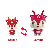 Jouets en peluche personnalisés super doux en coton PP, mascottes Panda, Lion, Éléphant, poupées rembourrées avec logo et étiquettes personnalisés ODM