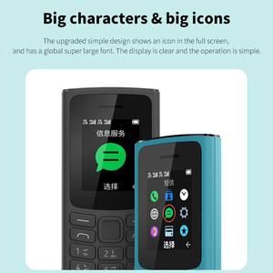 Téléphone <span class=keywords><strong>portable</strong></span> à gros boutons, modèle 105-2021, radio FM, jeux, longue durée de vie de la batterie, facile à utiliser, pour les personnes âgées, double SIM, téléphone <span class=keywords><strong>d</strong></span>'urgence - Product Image 5