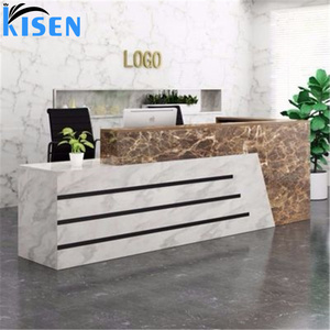 Kisen Luxury Versatile for Office Hospital Bar Hotel Living Room Workshop Salon Cashier <b>Counter</b> Chair And Table For <b>Reception</b> - Product Image 1