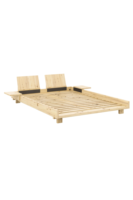 Cadre de lit pliable en bois massif, simple et minimaliste, personnalisé, écologique, pour une utilisation multifonctionnelle, 2026