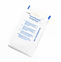 Lingettes nettoyantes sans alcool, lingettes antiseptiques jetables, emballage individuel pour trousse de premiers soins, nettoyage de la surface de la peau