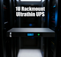 ASI 1U pour montage en rack 1000VA/1200VA avec écran LCD et AVR, à interaction linéaire, pour serveur, réseau et PC