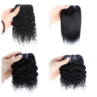 Lot de Cheveux Humains de Haute Qualité, Cheveux Humains Bouclés Ondulés Profonds, Extensions de Cheveux Humains Bruts en Gros