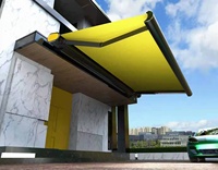 Auvent rétractable en Polyester Uv motorisé, canopes rétractable, abri solaire, pour terrasse extérieure, réglable