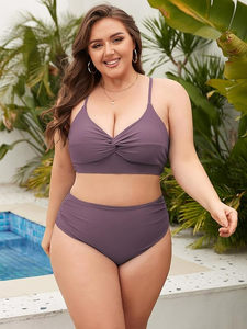 <span class=keywords><strong>Zaful</strong></span> ชุดว่ายน้ำบิกินี่เอวสูงสำหรับผู้หญิงชุดว่ายน้ำบิกินี่ดันทรงไซส์ใหญ่พิเศษ - Product Image 2