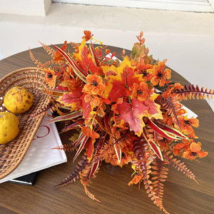Arreglo de Plantas y Flores Artificiales de Otoño, 35 cm, Plástico, Alta Simulación, Decoración del Hogar, Boda de Otoño, Accesorios de Fotografía para Exteriores - Product Image 2