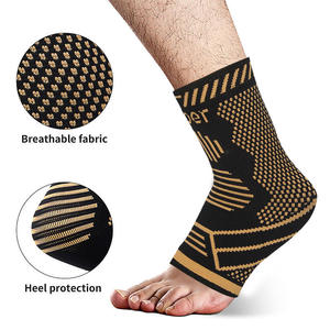Chaussettes de compression de cheville pour fasciite plantaire, soulagement de la douleur du tendon d'Achille, support de cheville en cuivre avec logo personnalisé - Product Image 3