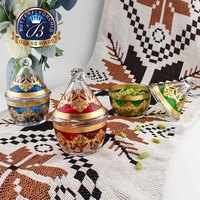 1 pièce Tajine en verre classique, modèle exclusif, capacité 300 ml, pour rangement de cuisine de luxe et cadeaux