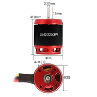 Moteur brushless RC 540 3542 axial pour pièces de voiture RC métalliques à l'échelle 1/10 TRX4 pour crawlers, camions, chars