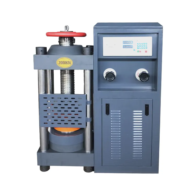 Máquina de prueba de compresión de hormigón, ladrillo automático, bloque de cemento, 2000kn, 3000kn