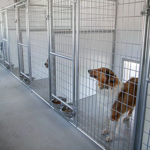 Kapalı/açık tel kapalı köpek kulübesi köpek evi yükseltilmiş köpek çalışır (XMM2537) - Product Image 1