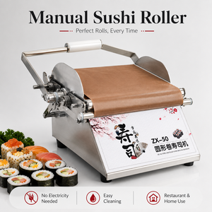 Nueva Máquina Manual Comercial para Hacer Rollos de Sushi, de Acero Inoxidable, Portátil, de Sobremesa, para Maki y Kimbap, Alta Productividad, Marca YUMO - Product Image 1