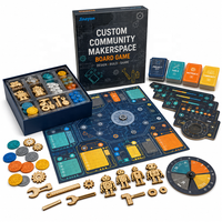 Jeu de société STEM personnalisé pour Makerspace communautaire avec tuiles hexagonales pour bibliothèque, musée, salle de classe et cadeau de musée