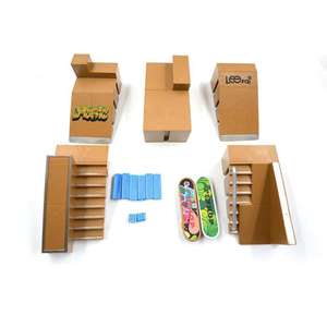 Kit de skate de doigt - 5 rampes et <span class=keywords><strong>mini</strong></span>-rails, 5 planches et tapis en silicone - Product Image 3