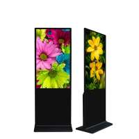 Pantalla Digital Táctil de Pie con Control Remoto de Red de Doble Sistema, Ideal para Señalización Digital Comercial en Centros Comerciales